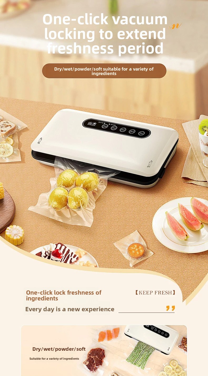 Food With Snacks - Mini Macchina per Sottovuoto Automatica Domestica