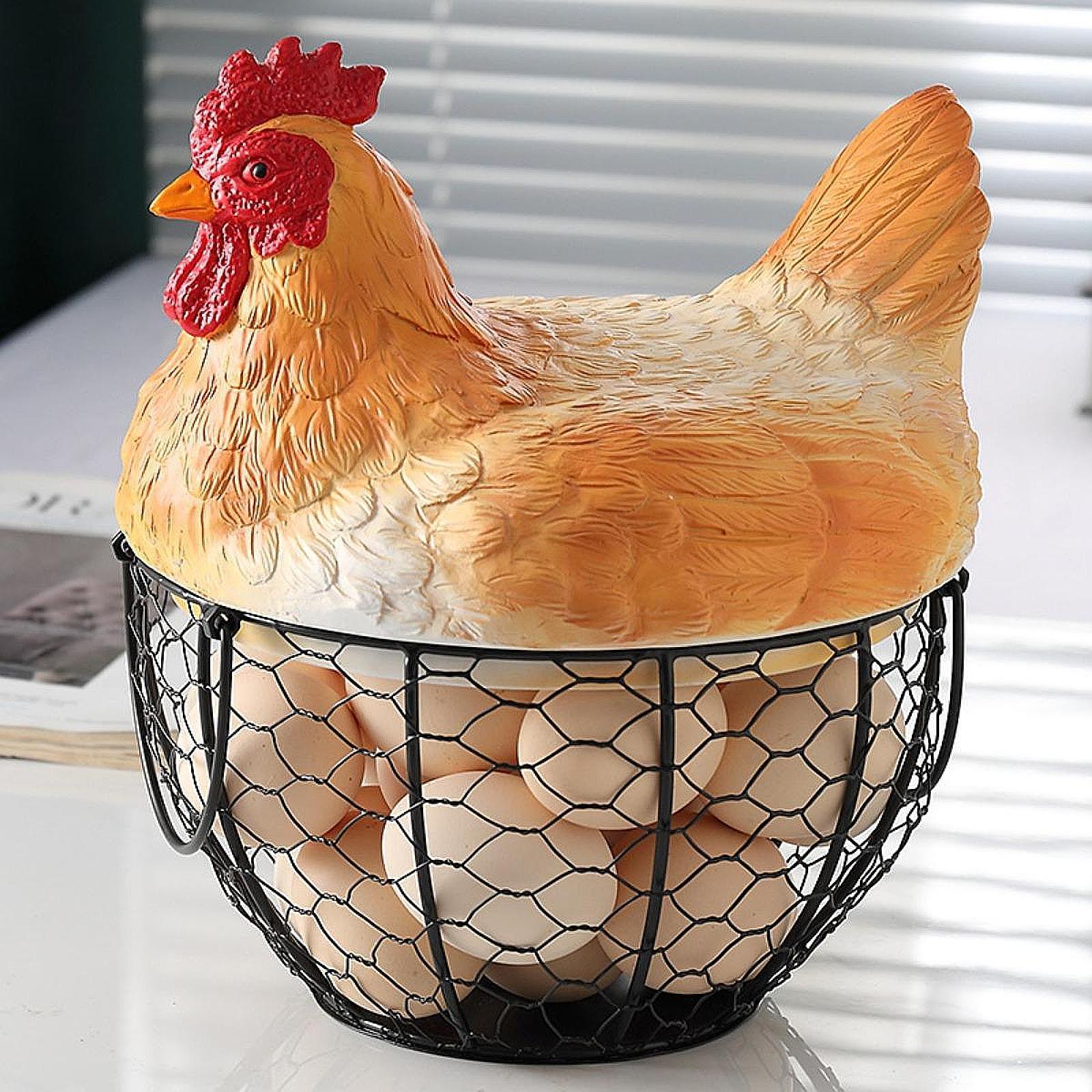 Food Snacks Basket - Cesto per uova con coperchio Forniture