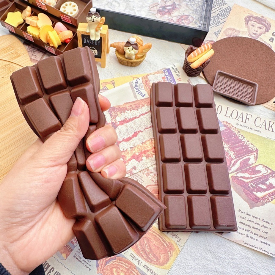 Junk Food Snacks - Giocattolo Squishy a Forma di Cioccolato,