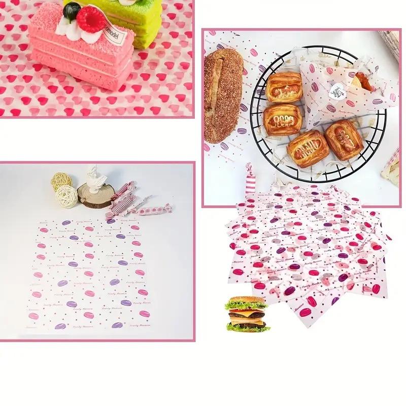 Food Snacks Basket - Carta cerata colorata con motivi decorativi,