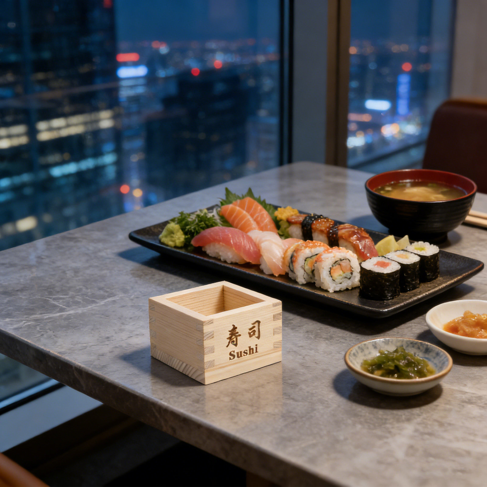 Food Snacks Box - Coppa per Sake Giapponese Masu, Scatola