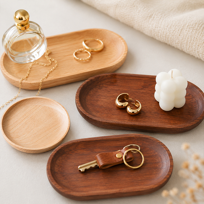 Food In Japanese Snacks - Vassoio in Legno Massello Stile Giapponese,