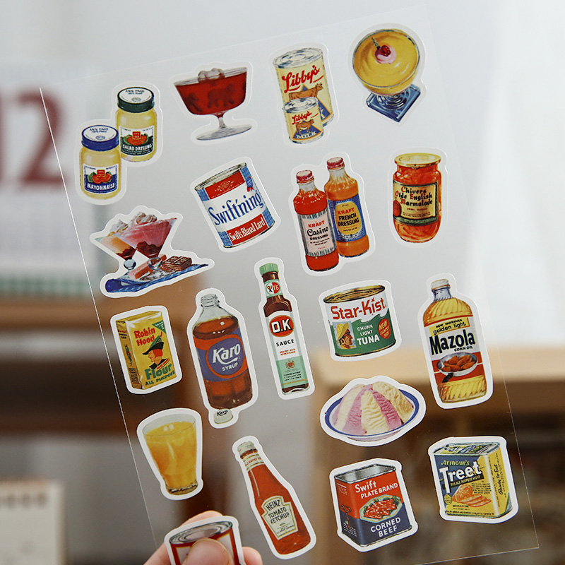 Junk Food Snacks - Adesivi Decorativi a Tema Cibo, Snack,
