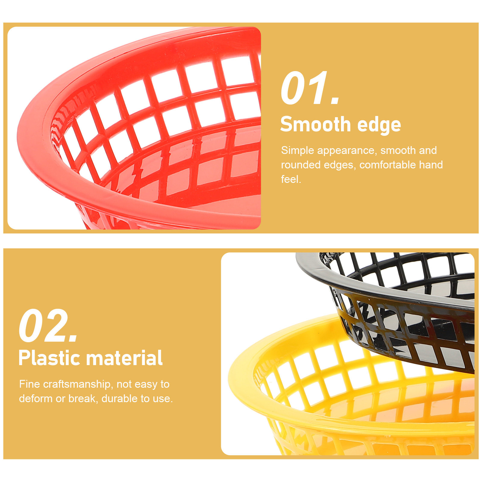 6 Pezzi Cestini per Patatine F - Food Snacks Basket recensione e prezzo