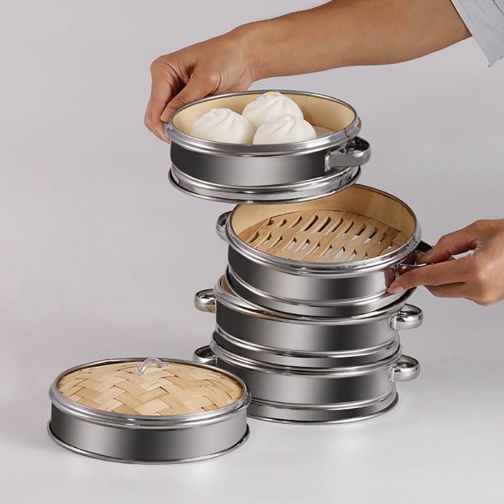 New Bamboo Bamboo Steamer Weav - Food Snacks Basket recensione e prezzo