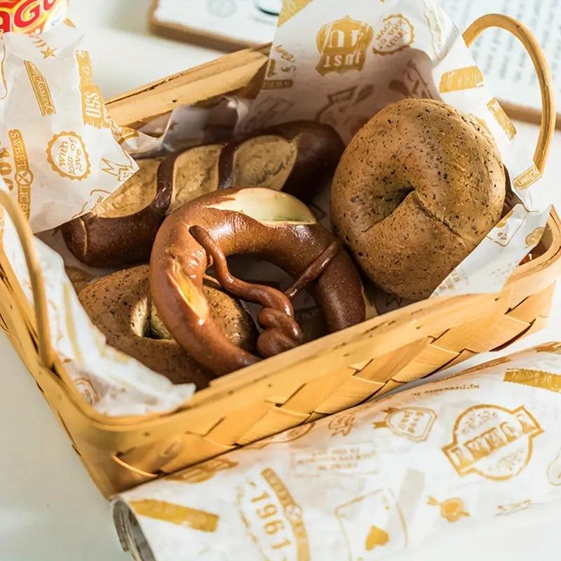Carta cerata colorata con moti - Food Snacks Basket recensione e prezzo
