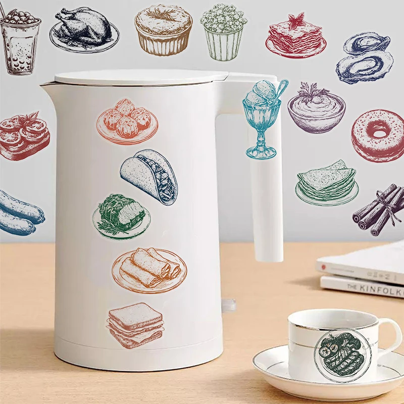 Set di 50 Adesivi Retrò per Ci - Yummy Food Snacks recensione e prezzo